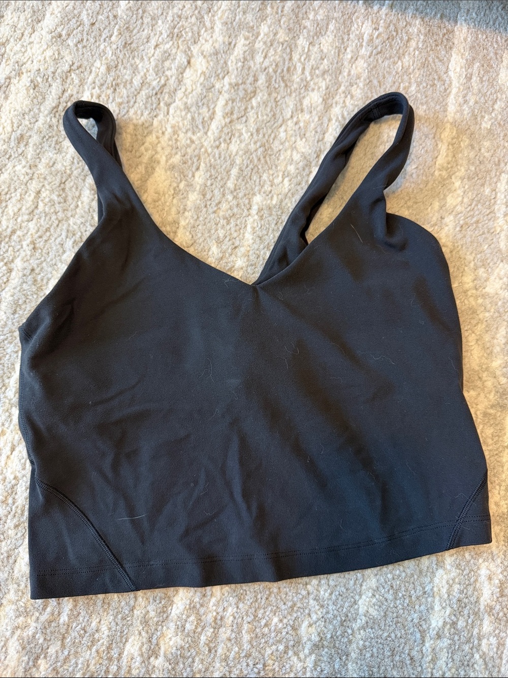 lululemon athletica Black V-Neck Support Bralette
